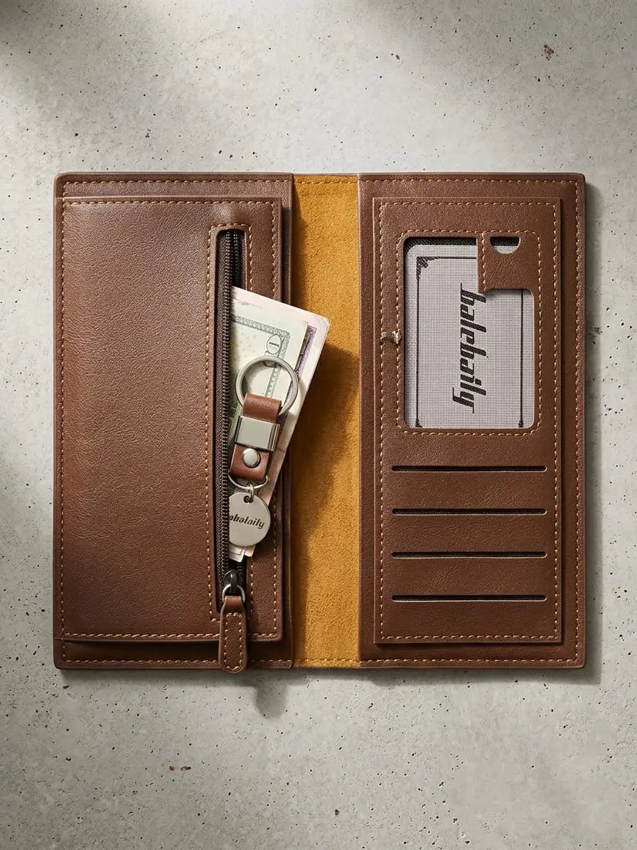 Luxury men log wallet