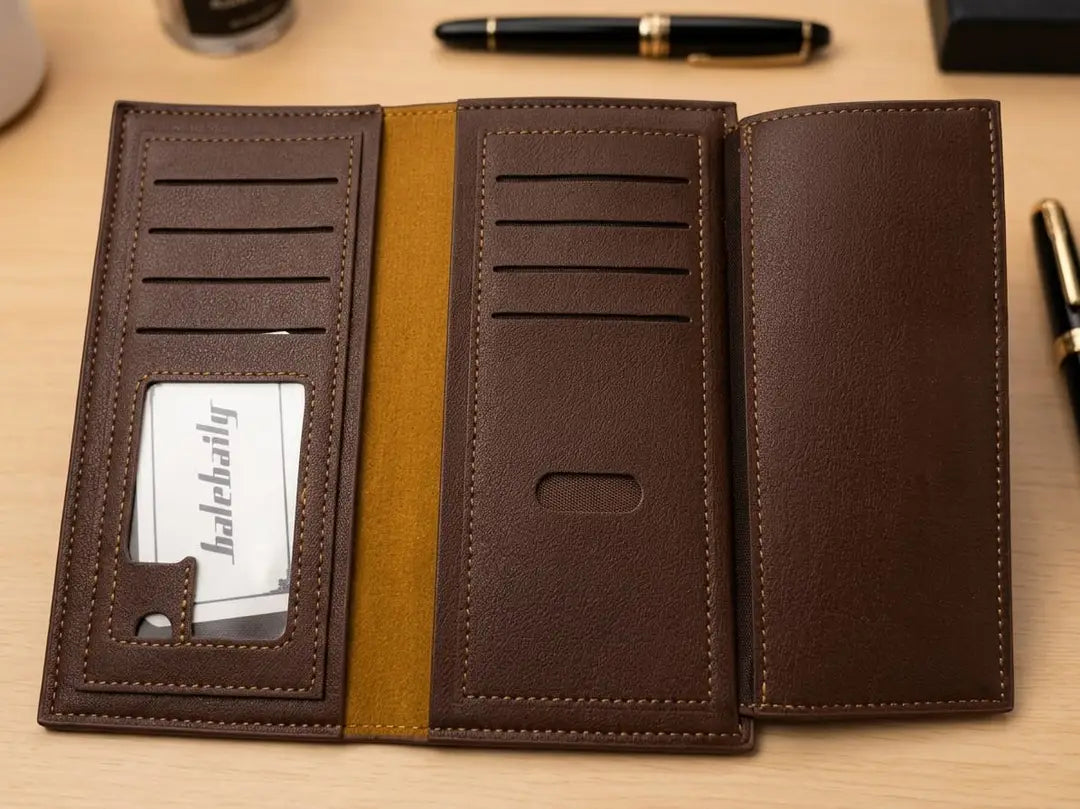 Luxury men log wallet