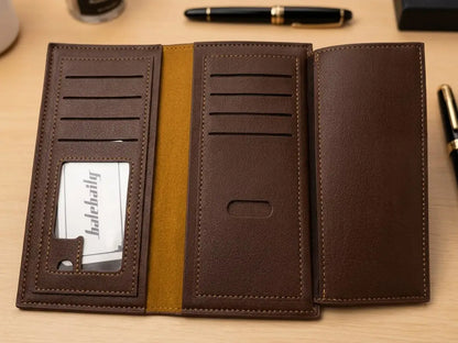 Luxury men log wallet