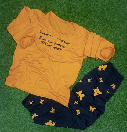 Night suit yellow heart