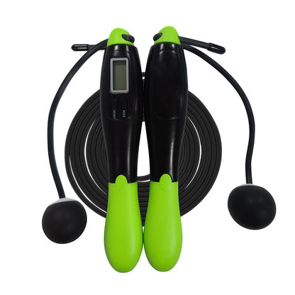 *Product Name*: Electronic Timing Jump Rope for Women Fitness Training
*Product Description*: Looking for a smart, stylish way to burn calories and track your fitness goals? This premium quality electronic jump rope is perfect for busy Pakistanis who want